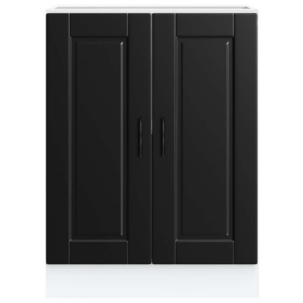 Vidaxl Base Kitchen Cabinet, Porto, Black, Wood-based Material