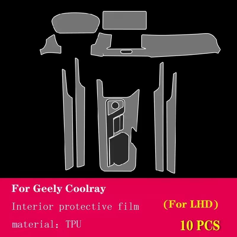 PPF Protection Film For Geely Coolray BelGee X50 2026 2025 Matte TPU LCD Navigation Gear Panel Center Console Car Accessories