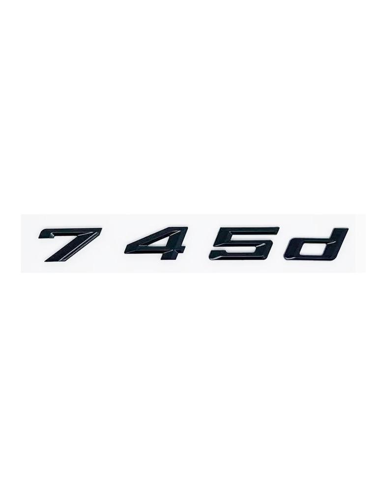 New Font Black Chrome ABS Alphanumeric Trunk Emblem for BMW 7 Series G11 G12 G70 G71 - 730d 740d 745d 750d 760d Nameplate Sticke