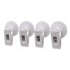 4x Suction Cup Clips Parking Ticket Holder Strong Reusable Card Holder for Glass Window Aquarium Business Office Car Windscreen