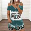 Ladies Thin Strap Plus Size Dress Vintage Floral Pattern Loose Beach Vacation Dress