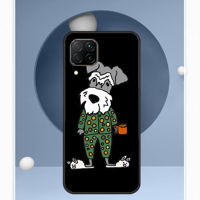 

Cartoon schnauzer dog For Huawei Nova 12i 12s 11i 8i Y91 Y60 Y70 Y72 Y90 Y61 9 10 SE P20 P40 Lite P30 P60 Pro Case Huawei Nova Y61