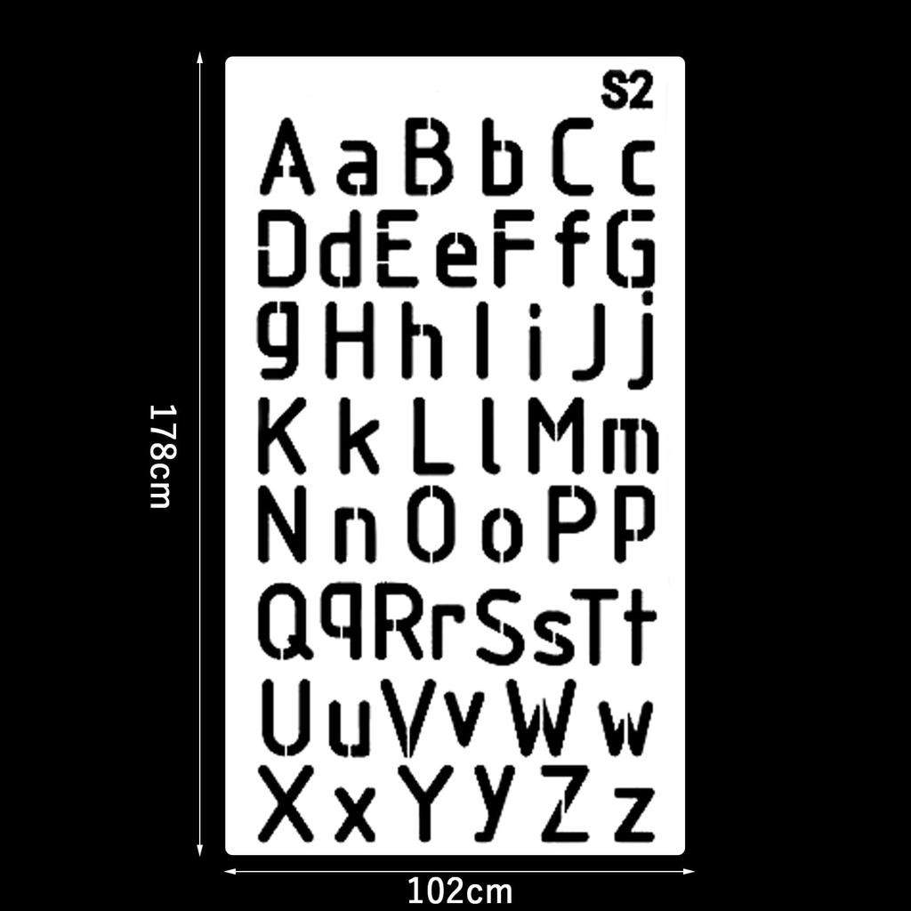 Stencil Sheets Alphabet and Number Templates Set Wide Variety of Designs Stencil Plates Drafting Stencils DIY Drawing Albums Diaries School Drawing