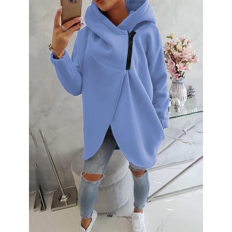 BITCED Women's Fashion Casual Solid Color Print Long Sleeve Hooded Hoodies & Sweatshirts International Design