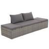 Day and Night - Day and Night Garden Bed 195x60 Cm Gray Synthetic Rattan