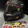 Motorcycle Stickers, Red Bull Events Sponsored Stickers, Plastic Helmet, Car Body, Homemade Decorative Waterproof Sunscreen Stickers Tank