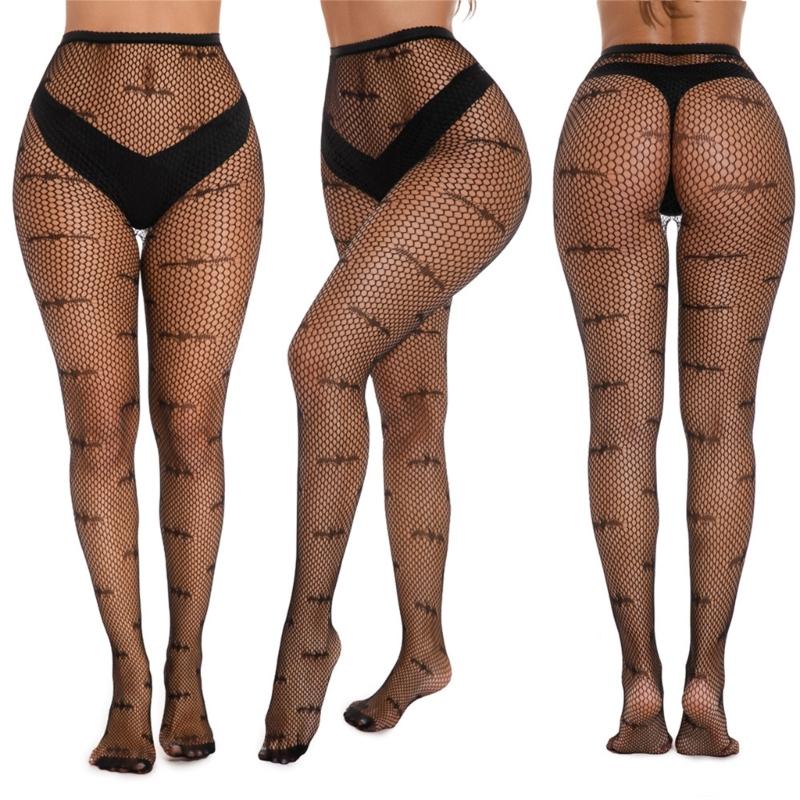 Women Halloween Parties Fishnet Pantyhose Stockings Gothic Vintage Snake Skull Spiderweb Patterned Mesh Tights Clubwear