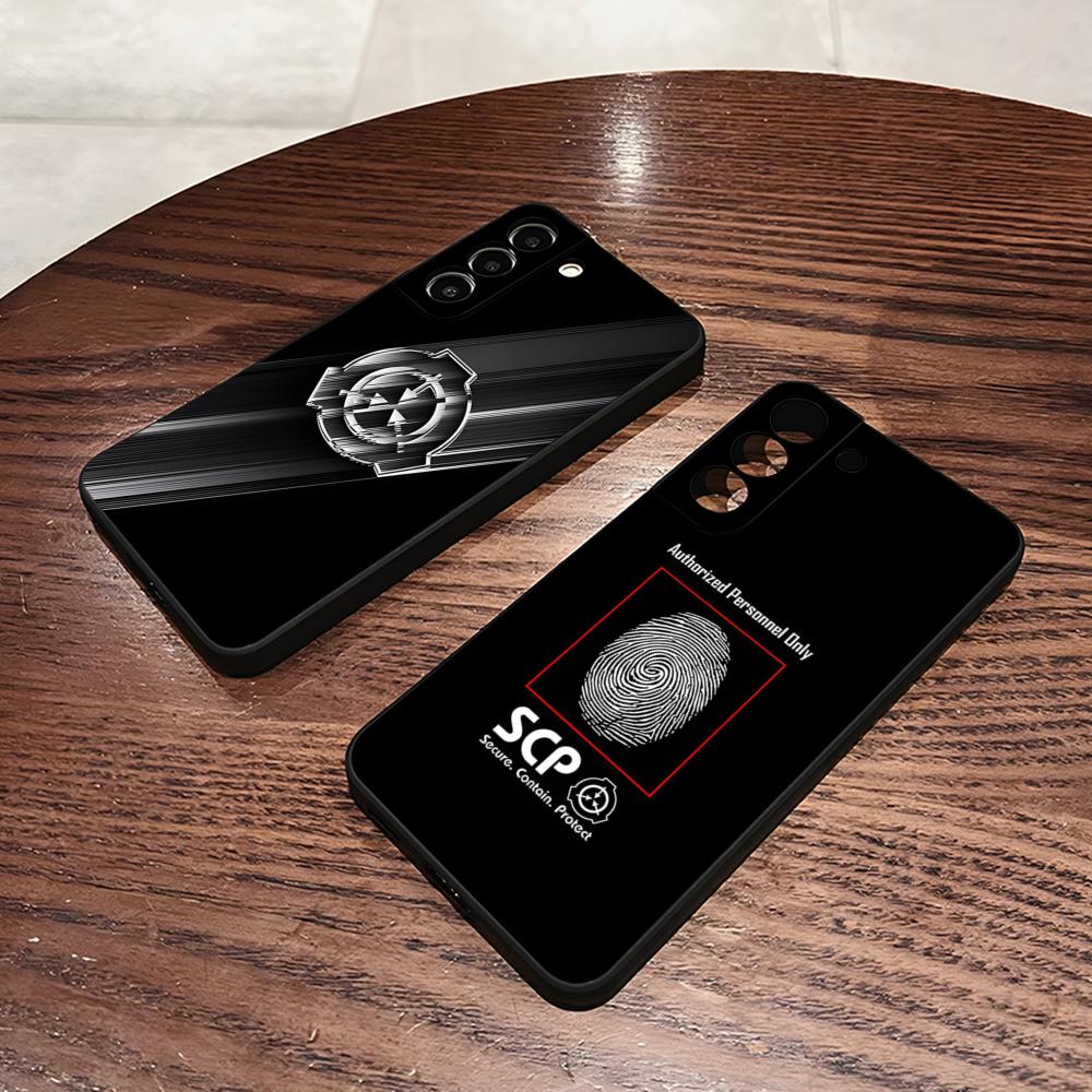 SCP S-Special Containment Phone Case For Samsung S24 Ultra S22 S23 S25 S20 Fe S21 Plus A54 A34 A16 A53 Back Cover