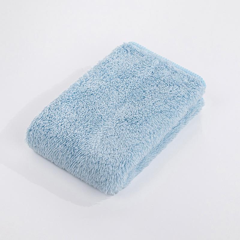 Coral fleece housekeeping cleaning cloth, kitchen water absorption is not easy to lose hair, dishcloth, household glass cleaning, car washing rag