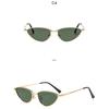 Women's sunglasses men's and women's retro metal cat eye sunglasses