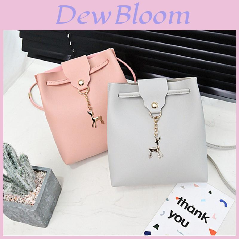 Fashionable Napa Pattern Shell Shape Shoulder Bag With Deer Accent Spring Summer New Women's Crossbody Phone Wallet
