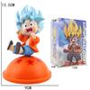 Characters Anime Goku Super Saiya Figure Pvc Q Version Statue Anime Manga Figurine Collection Ornaments Model Toys