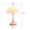 Modern Bedside Mushroom Table Lamp Bedroom USB Rechargeable LED Night Light Room Dining Table Decorative Table Lamp Lighting
