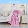 Thick Polyester Plush Fleece Blanket With Double Layer Warmth For Home Sleep Use