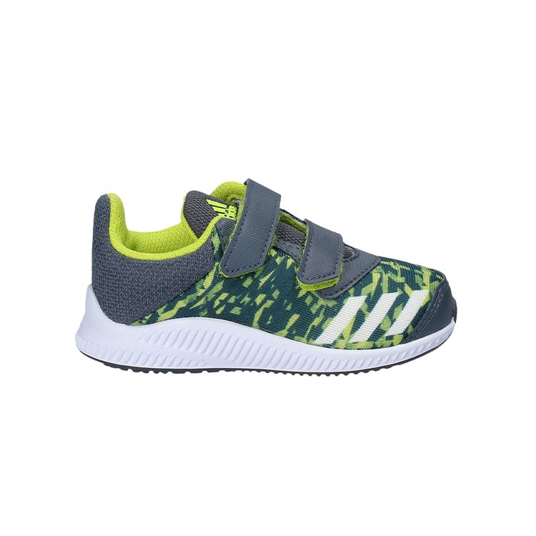 Adidas Fortarun Comfortable Durable Low-Top Walking Shoes Baby Shoes Gray Green BY8980