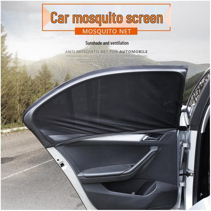 Magnetic Car Sunshade: Mosquito Screen, Sunscreen, Heat Insulation, Blackout Privacy Curtain