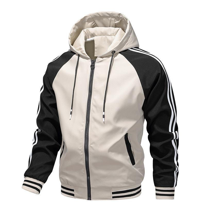 Autumn New Jacket Trendy Brand Fashion Young Men's Autumn Coat Hooded Autumn Top