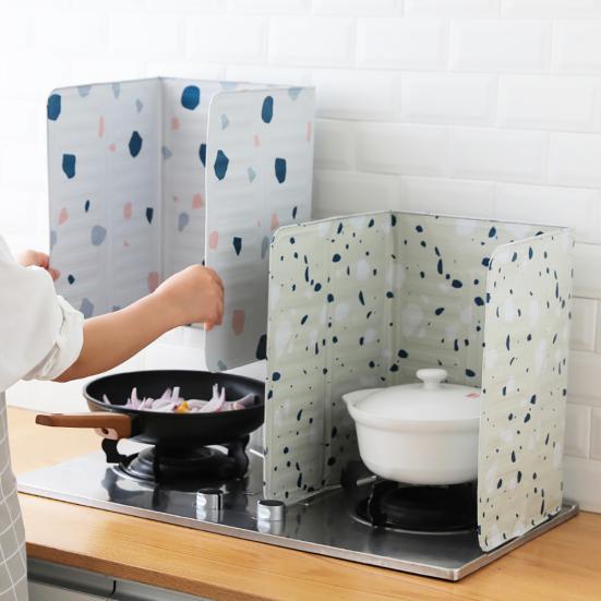 Küchengasherd Wärmeisolierung Aluminiumfolie Spritzschutzplatte Schirm