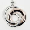 TIFFANY&Co. 1837 Interlocking Circle Necklace Silver925/Rubedo Metal 5.11g Women Used