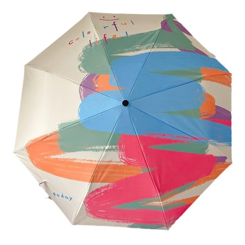 Kadenuo Colorful Curved Five-Fold Umbrella