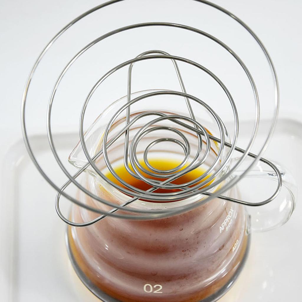 Stainless Steel Hand Drip Coffee Filter for Outdoor Use Large Capacity Easy to Clean and Carry Ideal for Camping