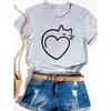 Print Print T-shirt Basic Summer  Women's Fashion Crew-neck Trend Ins All-match