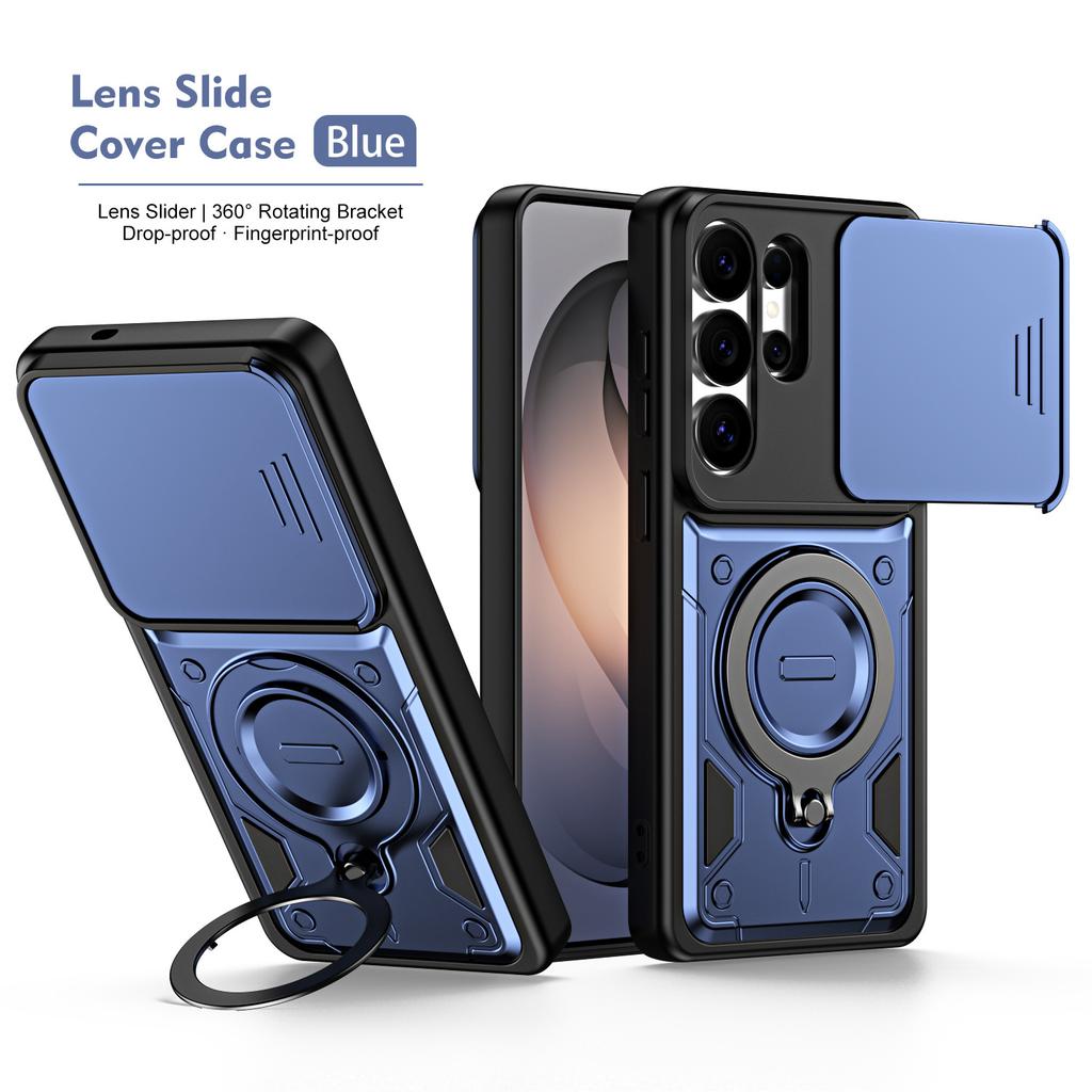 Compatible with Samsung S26 Ultra Sky Ring Window Phone Case, S26 Plus Stand, Shockproof S26 Protective Case