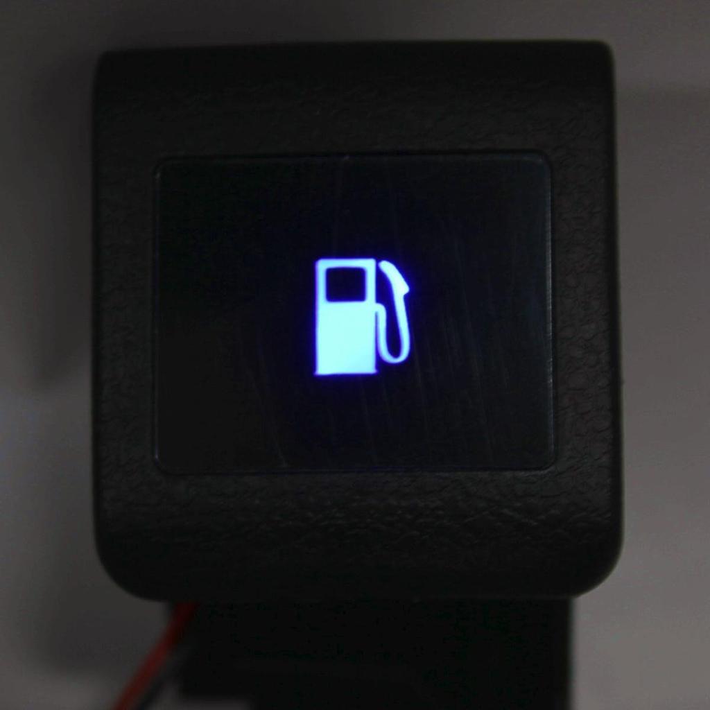Set manetă universală CGP iluminată pentru capacul rezervorului de combustibil pentru Toyota Kit de iluminare pentru deschizătorul capacului de combustibil și Hiace & [LED Albastru] HD-65-66B & Alphard, Noah,
