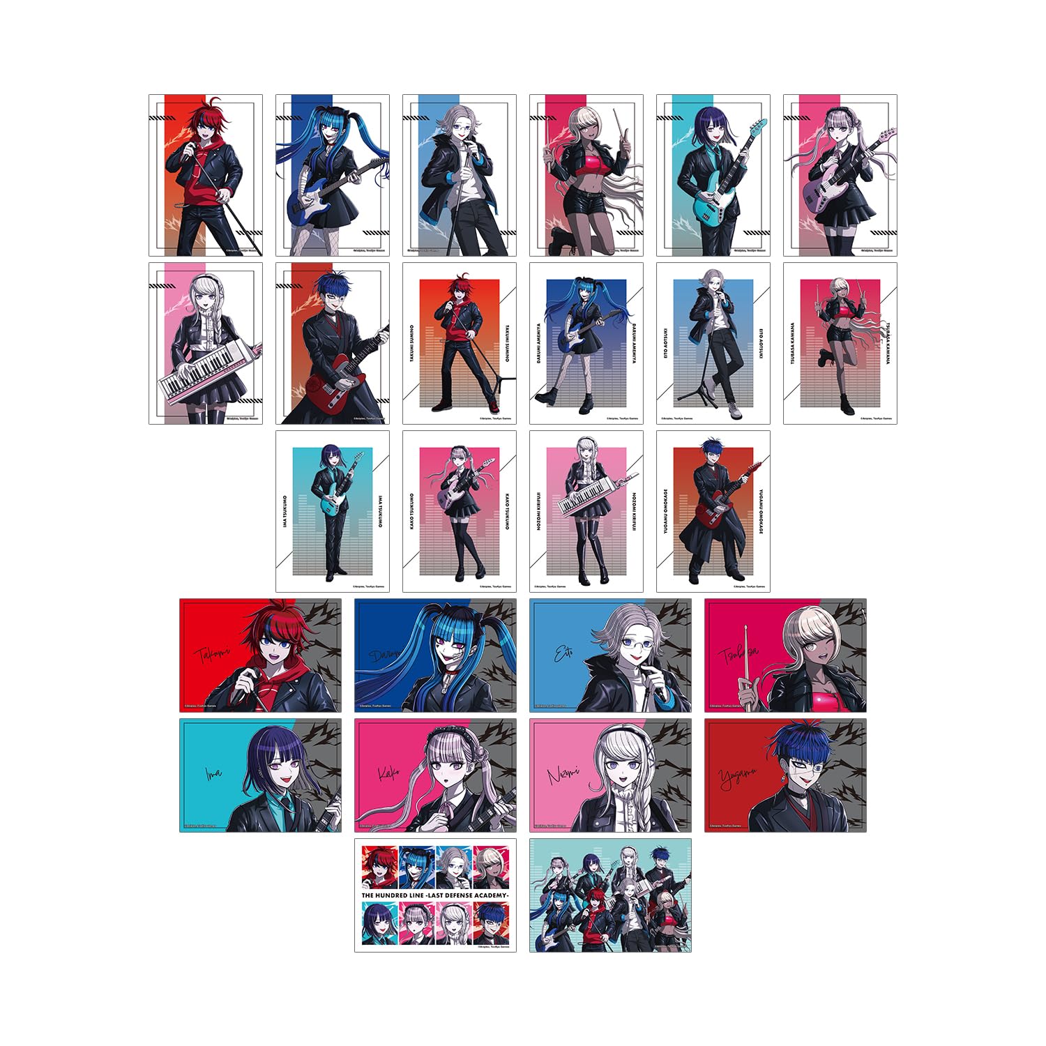 HUNDRED LINE Академия Финальной Обороны Оригинальная Рок-группа Вер. Торговая Бромидная Коробка из 26 штук