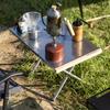Small Steel Table Easy to Store High-Temperature Resistant Pleasing Quick Installation Stainless Steel Tabletop Foldable