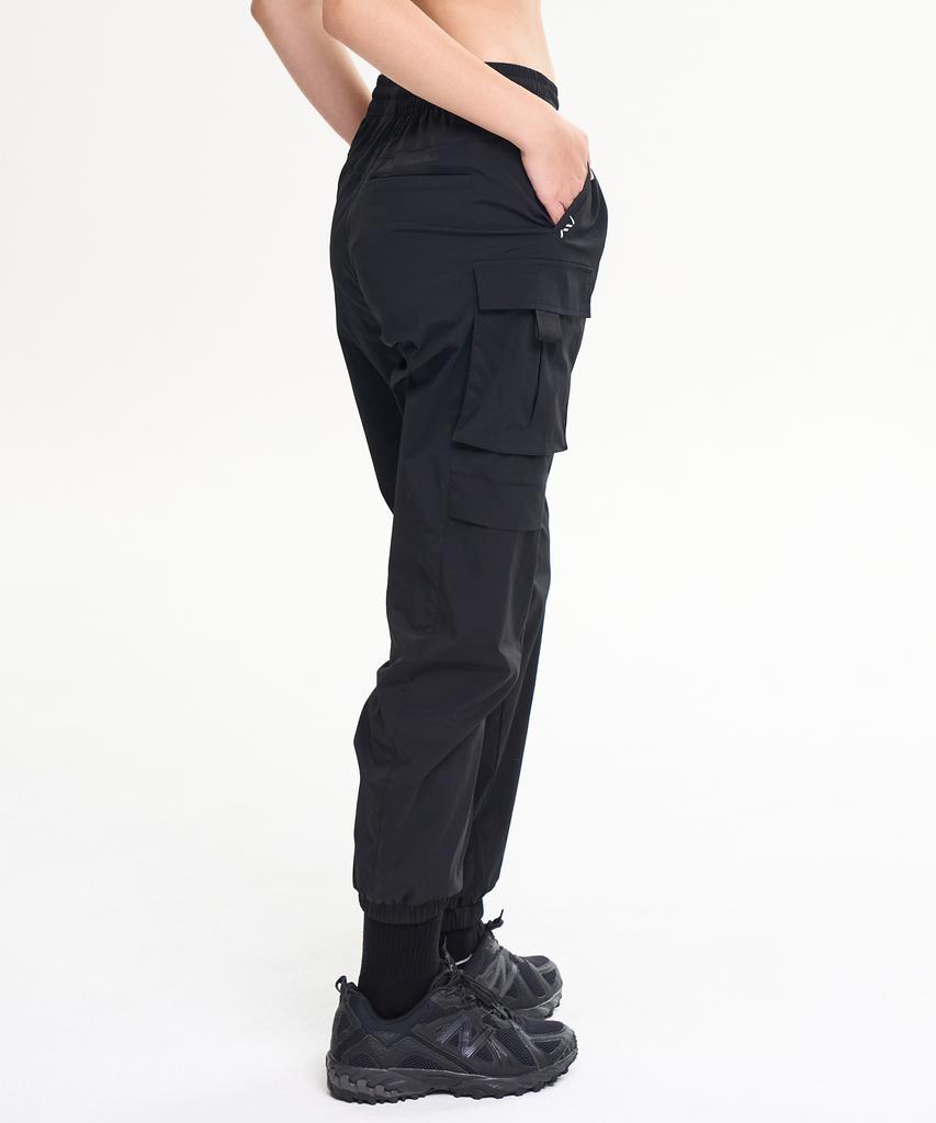 Leijibi Stretch 4-Pocket Cargo Jogger Pants Daily Hiking Workout Sports Pants W Black