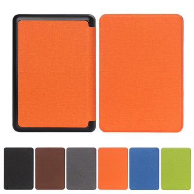 Ultra Slim Folio Fabric Texture Magnetic Cover PU Leather Protective Shell Smart Case