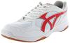 Moonstar Gym Shoes, Lightweight, Shock Absorbing, Antibacterial and Odor Resistant, Sizes 21cm-31cm, Boys and Girls, W/Red, 30.0cm, 2E