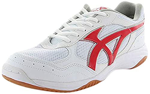 Moonstar Gym Shoes, Lightweight, Shock Absorbing, Antibacterial and Odor Resistant, Sizes 21cm-31cm, Boys and Girls, W/Red, 30.0cm, 2E