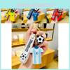 Creative Pvc Cartoon Football Jersey Keychain For Men Colorful Car Accessories