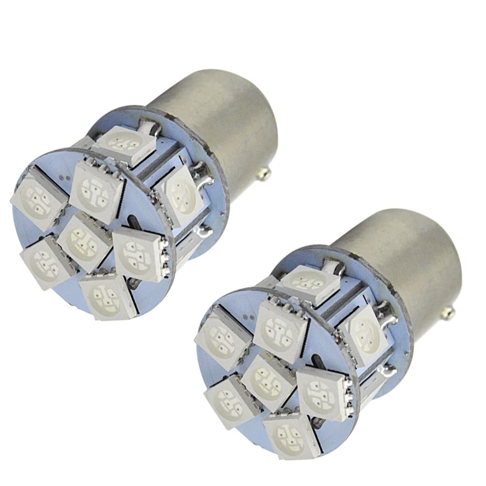Ruiandsion 2pcs 6V S25 1157 BAY15D P21/5W LED Bulb Differential 1157/BAY15D красный