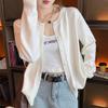 New Arrivals Open Run Women Basic Color Round Neck Slim Fit Long Sleeve Knitcard