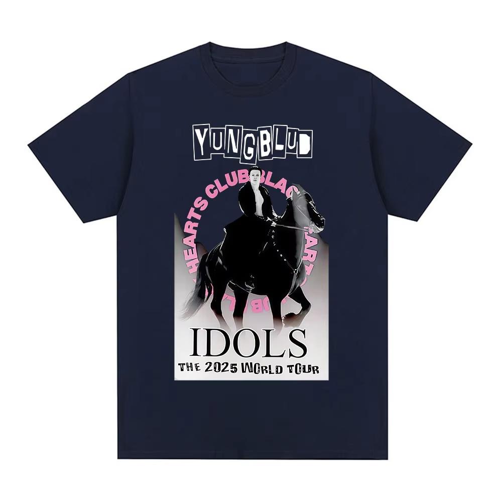 

Yungblud IDOLS Мерч Футболка Мужская Женская Одежда Мода Рок Уличная Футболки с коротким рукавом Летняя Повседневная Хлопковая Оверсайз Футболка S
