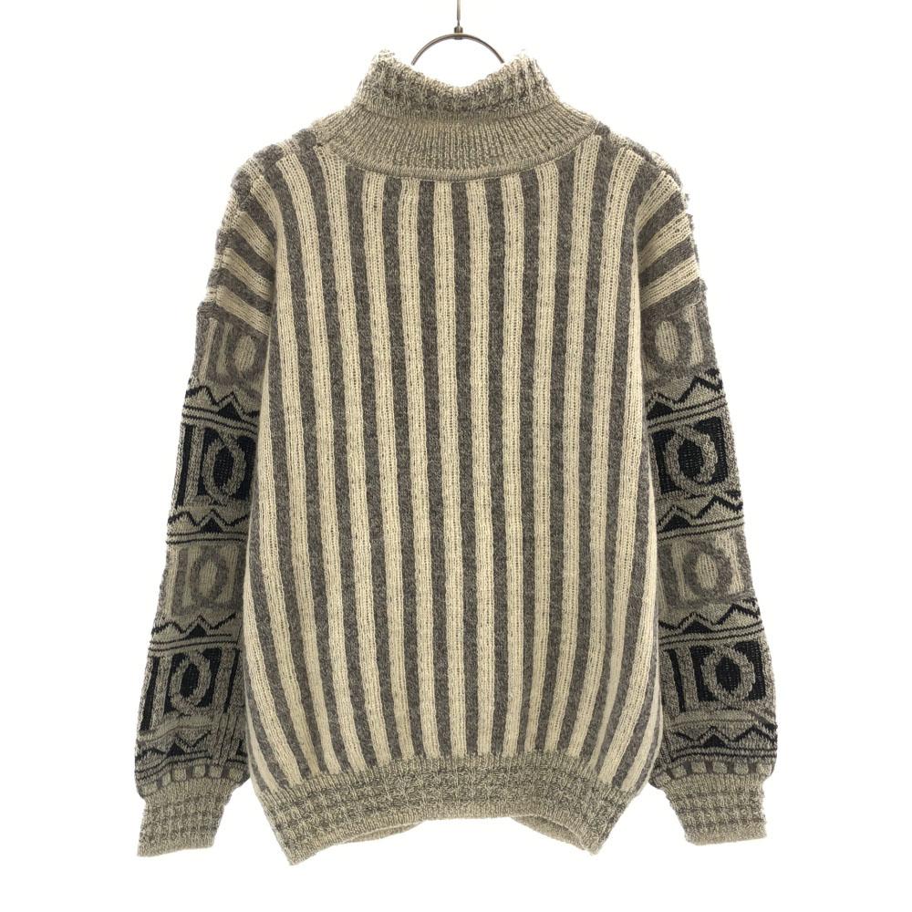JACKSTONE 80s 90s Made In Italy Old Overall Handle Long Sleeve Turtleneck Sweater Men's Used
