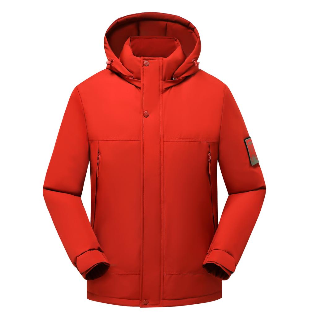 Men's Winter Hooded Jacket Warm Casual Windproof Coat Padded Thicken Parka Jackets for Men Quilted Full Zip Windbreaker Insulated Jackets with Hood