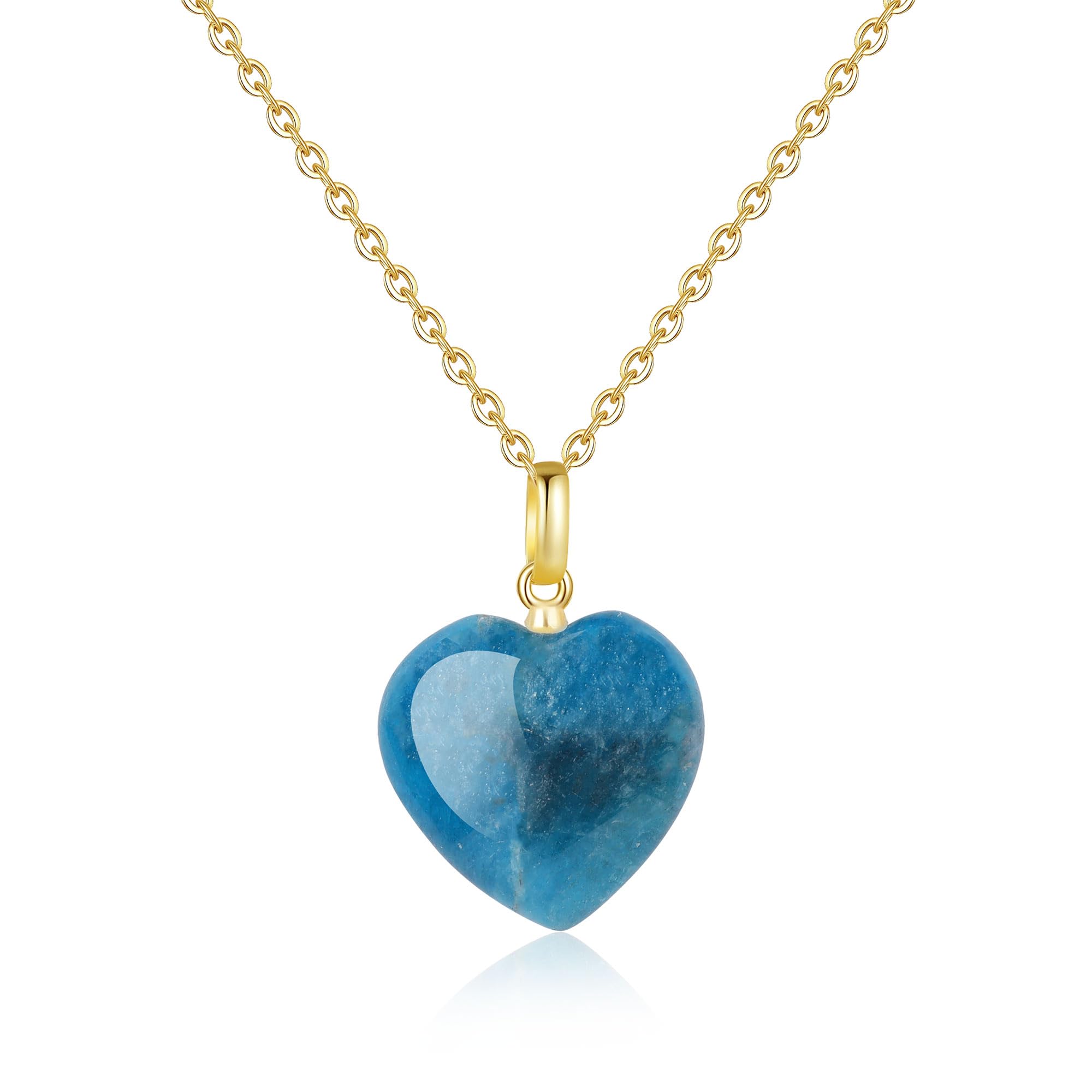 

Small Heart Apatite Amulet Necklace for Women [COAI]