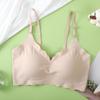 Seamless Wire-Free Nude Comfort Plus Size Sports Bra with Beautiful Back Design