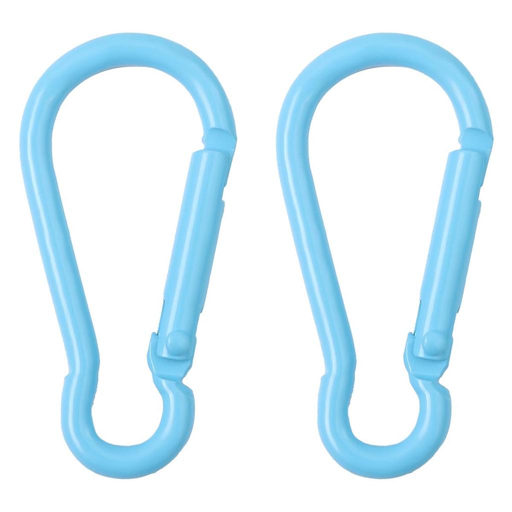 1-10 Stück Aluminium Sprühlackiert Ovalbahn Kletterverschluss Karabiner für Schlüssel Tasche Zubehör