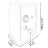 Mini Metal Safe Piggy Bank With Key Lock and Combination Children's Coin Piggy Bank Desktop Storage Box For Boys and Girls