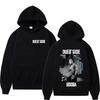 Rapparen BOOBA OUEST SIDE Tour 2025 Graphic Hoodie Herr Hiphop Fleece Tröja Vintage Långärmad Hoodies Streetwear