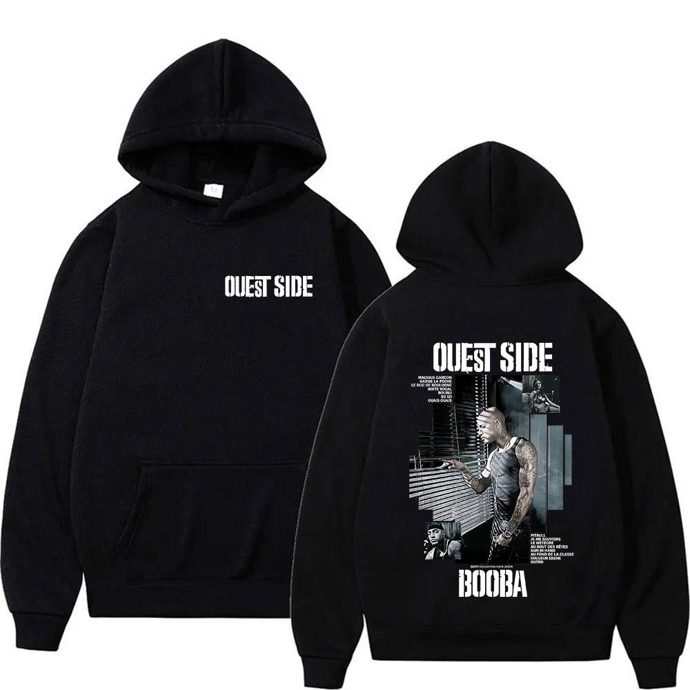 

Rapper BOOBA OUEST SIDE Tour 2025 Graphic Hoodie Men s Hip Hop Fleece Pullover Sweatshirt Vintage Long Sleeve Hoodies Streetwear 3XL