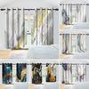 Marble Print Curtains Gold Silver Blue Purple Fluid Art Window Curtains Living Room Bedroom Modern Home Decor Blackout Curtain