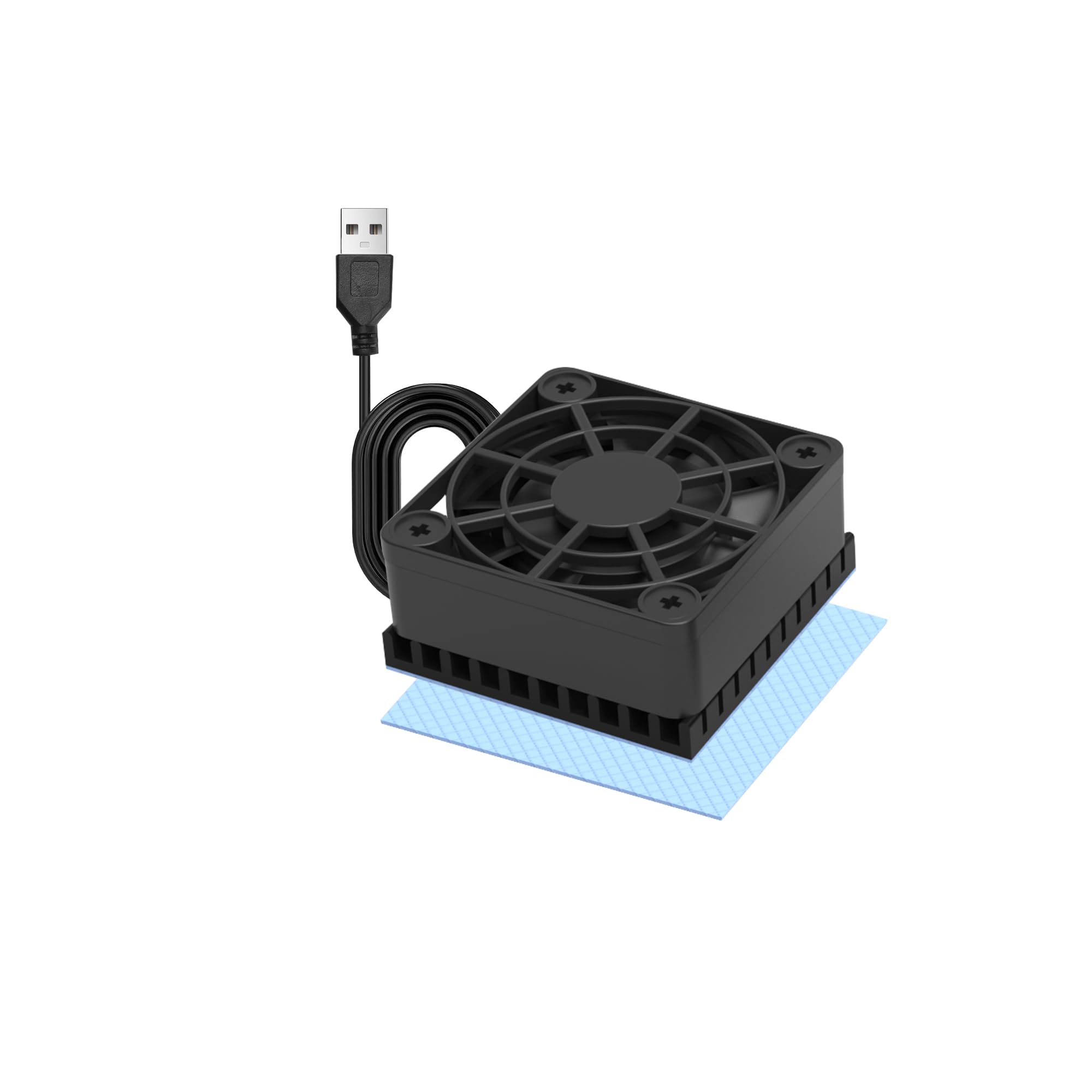 

4CM DC5V USB Fan 4010 USB Small Quiet Cooling Fan USB Luminium Graphics Card Cooler with Silicone Pad Pano-mounts (4010GPU1PACK) чорний