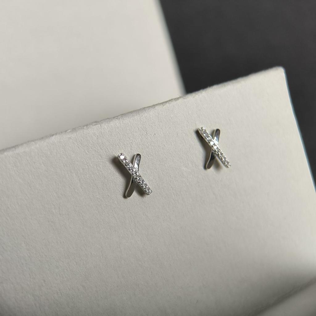 Silver Earrings with Cubic Zirkonia (2186106)