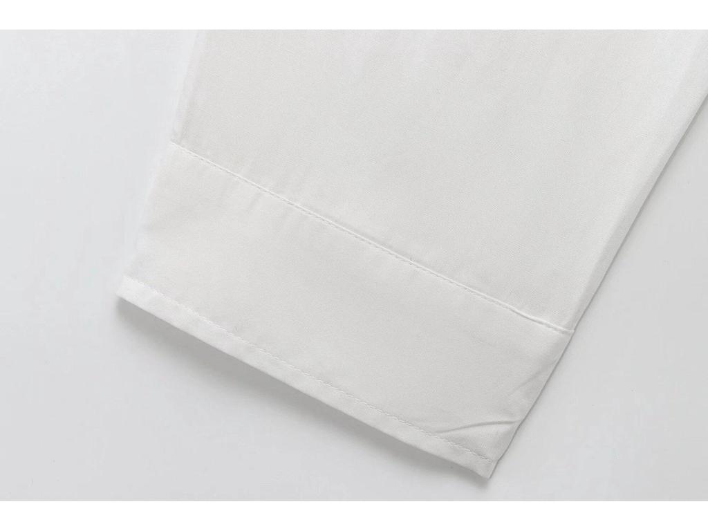 2024 Winter New Women's Fashion: European & American Style Pleated Back Loose Shirt